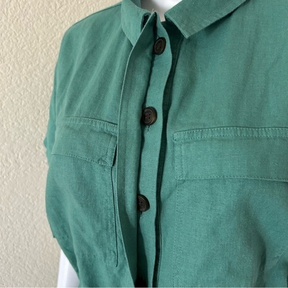 Universal Thread Green Short Sleeve Button Down B… - image 4